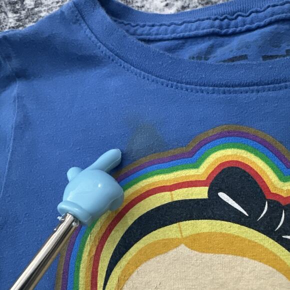 4T Gwen Stefani Harajuku Lovers Top No Doubt VTG Shirt Rainbow Blue Toddler Y2K - Picture 2 of 10